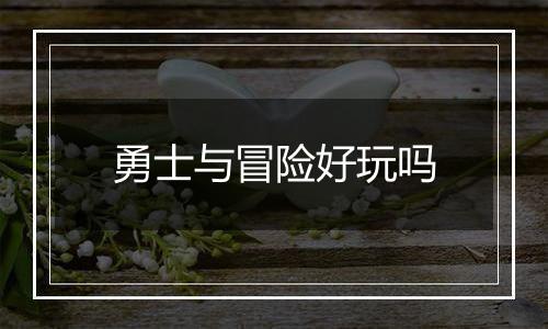 勇士与冒险好玩吗