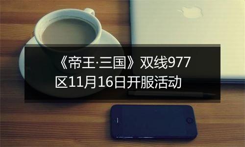 《帝王·三国》双线977区11月16日开服活动