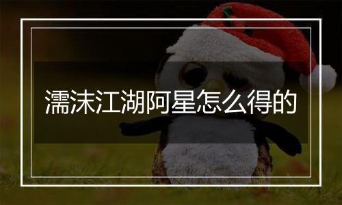 濡沫江湖阿星怎么得的