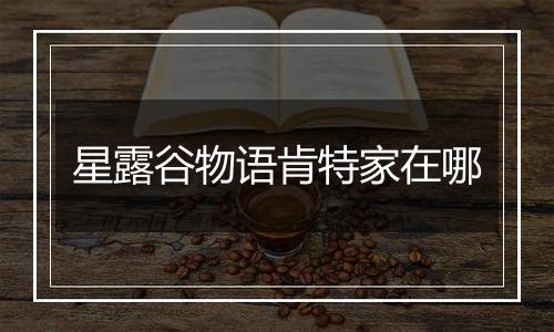 星露谷物语肯特家在哪