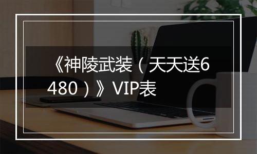 《神陵武装（天天送6480）》VIP表