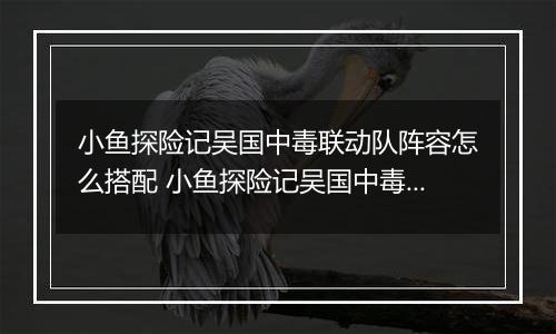 小鱼探险记吴国中毒联动队阵容怎么搭配 小鱼探险记吴国中毒联动队阵容搭配推荐