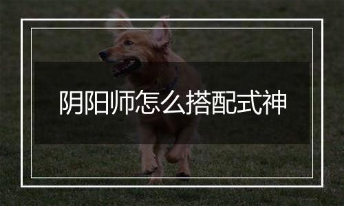 阴阳师怎么搭配式神