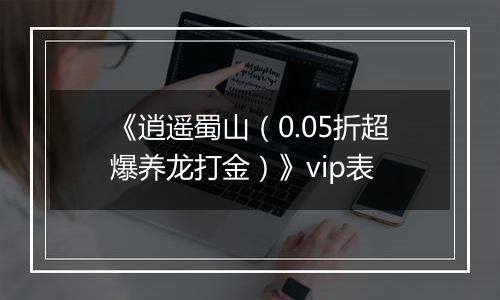 《逍遥蜀山（0.05折超爆养龙打金）》vip表