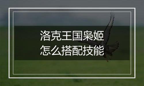 洛克王国枭姬怎么搭配技能