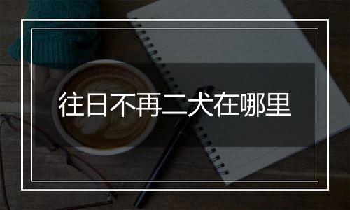 往日不再二犬在哪里